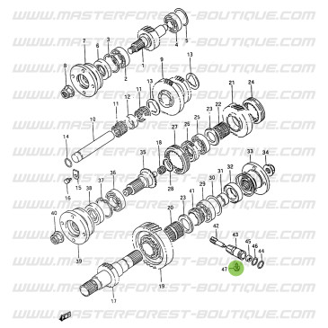 Parafuso de fixação do cabo do velocímetro Suzuki Samurai