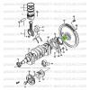 Roulement pilote volant moteur Suzuki Santana 410