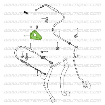 Support de câble d'embrayage Suzuki Santana Samurai 413