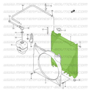 Kühler für Suzuki Santana Vitara 1.6 5-Türer