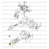 Lock nut for Suzuki Santana Vitara axle pinion
