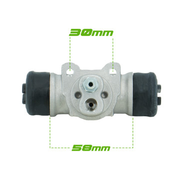 Cilindro de roda de 58 mm com elemento de drenagem Suzuki 410 e 413