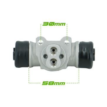 Cilindro de roda do lado esquerdo de 58 mm Suzuki 410 e 413