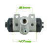 Left wheel cylinder, Suzuki Jimny 2018-
