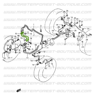 Chassis-to-Body Brake Hose – Suzuki Santana Vitara