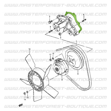 Joint de pompe à eau - Suzuki Santana Samurai 413 16s