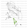 Elevador manual do vidro dianteiro esquerdo – Suzuki Santana Vitara 5 portas