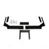 Hochwertiges schwarzes Pickup-Cover MF 4X4 Suzuki Santana Samurai kurz