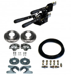 Complete kit : 2+1 separate brakes with rear discs brakes + flexibles, Suzuki Santana samurai, spanish build