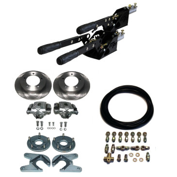 Complete kit : 2+1 separate brakes with rear discs brakes + flexibles, Suzuki Santana samurai, japanese build