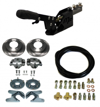 Complete kit : parking brake + rear discs brakes + flexibles, Suzuki Santana Samurai 410, 413, japanese build