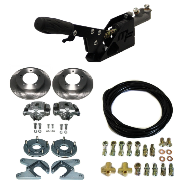 Complete kit : parking brake + rear discs brakes + flexibles, Suzuki Santana Samurai 410, 413, japanese build