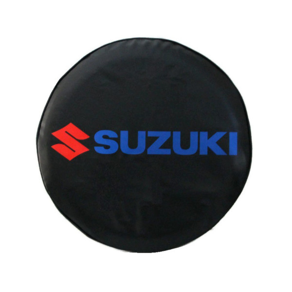 Spare tire cover, black, blue, red 4WD, Suzuki Santana