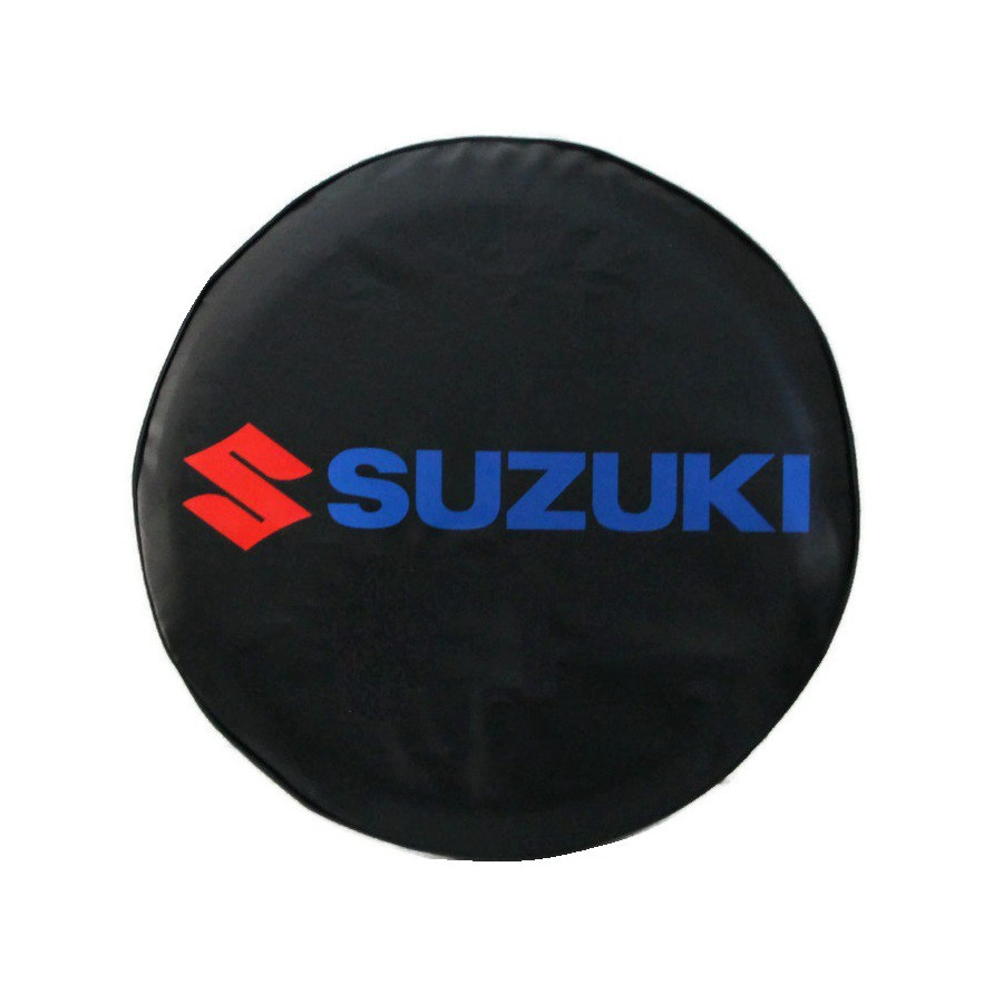 Cache roue de secours noir bleu rouge 4x4 Suzuki Santana