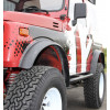 Rubber Flexy fender flares 4" wide, Suzuki Santana Samurai 