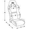 Reclining racing fabric driver seat 4wd MF