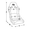 Racing synthetic leather passenger seat 4wd MF