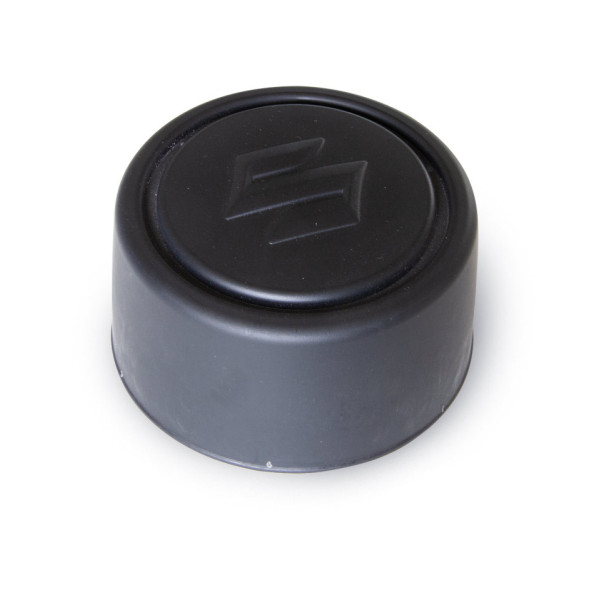 Interlocked hub center cap, black,  Suzuki Santana