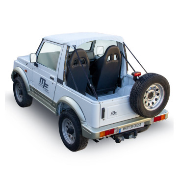 Black soft top for suzuki santana samurai 4WD