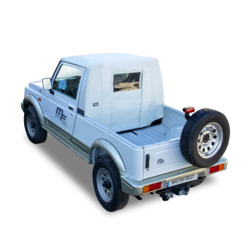 Bâche Pickup blanche Premium MF 4X4 Suzuki Santana Samurai