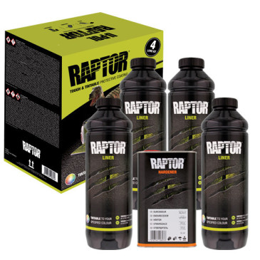 Kit 4 bouteilles Raptor noir + Pistolet réglable