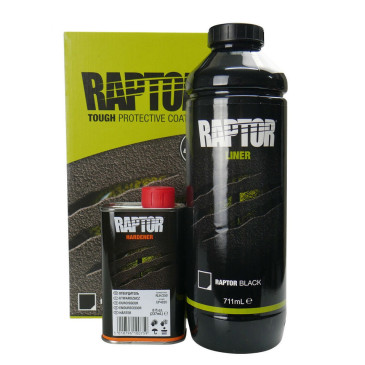 Kit 1 schwarze Raptor-Flasche + verstellbare Pistole