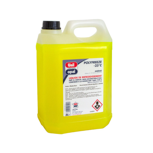 Polyfreeze engine coolant, -25°C, 5L, Unil Opal Polyfreeze engine coolant, -25°C, 5L, Unil Opal