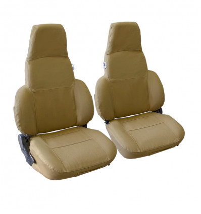 Mf Sand Colored Front Seat Covers Kit, Car Passenger Seat Cover
