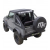 Black fastback soft top for suzuki santana samurai 4WD