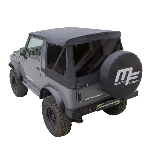 MF modular black soft-top tinted windows Suzuki Santana Samura 4X4 MF modular black soft-top tinted windows Suzuki Santana Samura 4X4