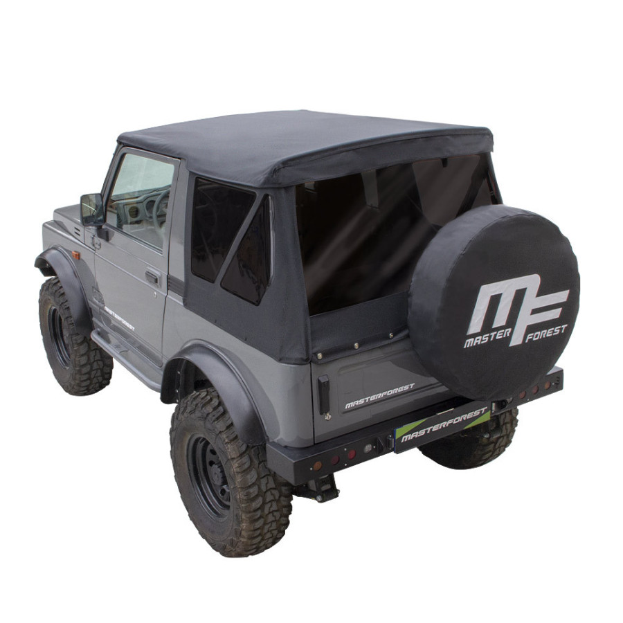 MF modular black soft-top tinted windows Suzuki Santana Samurai 4X4