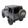 Military color soft top  with tinted windows for Suzuki Santana Samurai 4WD + spare wheel cover