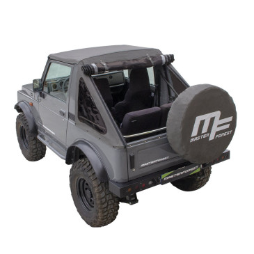 Military color tinted windows fastback soft top for Suzuki Santana Samurai 4WD