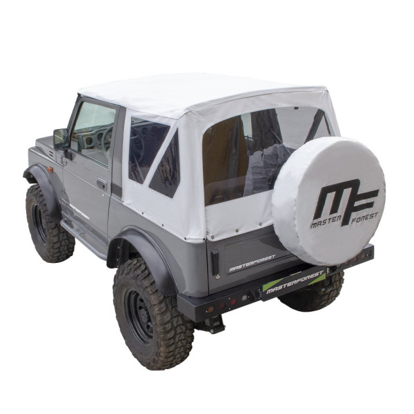 White soft top for Suzuki Santana Samurai 4WD