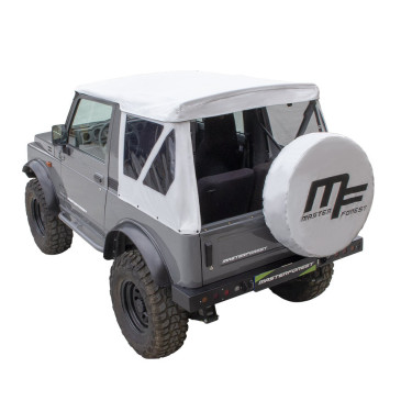 MF modular white soft-top Suzuki Santana Samurai 4X4