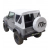 Bâche MF modular blanche 4X4 Suzuki Santana Samurai + cache roue