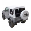 MF modular white soft-top tinted windows Suzuki Santana Samura 4X4 + spare wheel cover