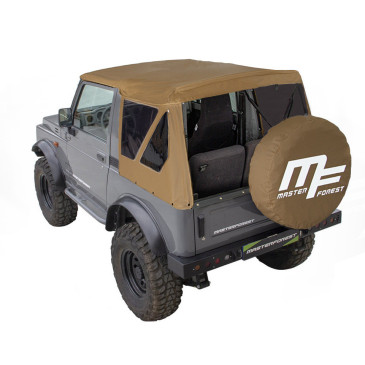 Capote MF modular marron vitres teintées 4X4 Suzuki Santana Samurai