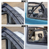 Black MF soft-top tinted windows Suzuki Santana Vitara MK1 4X4