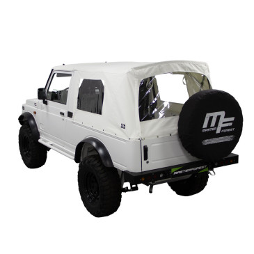 MF Premium white soft-top Long Suzuki Santana Samurai 4X4