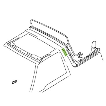 Fixation supérieure de profil joint bâche Vitara MK2