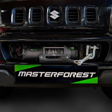 Pacchetto verricello WR6000 + supporto per Suzuki Jimny diesel 1998-2018.