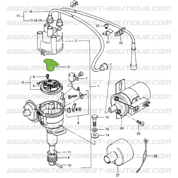 Rotor del distribuidor Suzuki