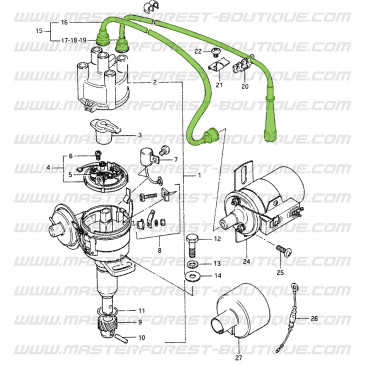 Serie di cavi candela per Suzuki o Santana 410 e 413