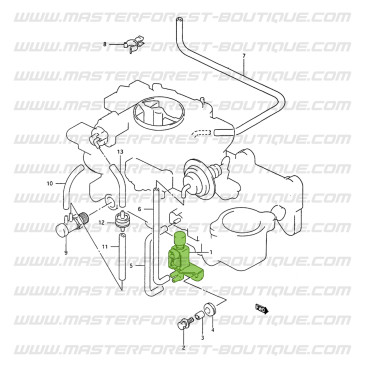 Solenoide a 3 vie Suzuki Santana Samurai