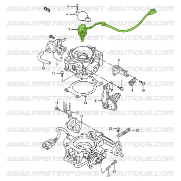 Single-point fuel injector for Suzuki Santana 413