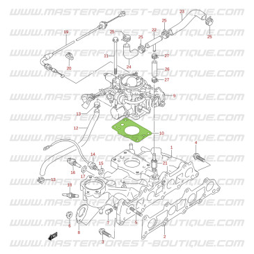 Joint embase corps de papillon Suzuki Santana Vitara injection