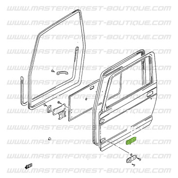 Oberes Scharnier der Vordertür Suzuki Santana Samurai