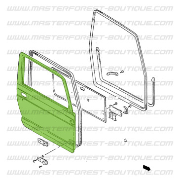Portière avant droite Suzuki Santana Samurai