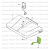 Specchietto retrovisore inox conducente Suzuki Santana 410 e 413